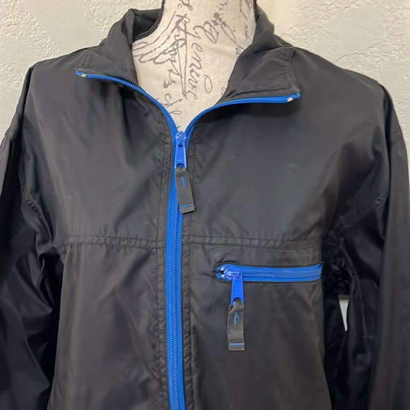NWOT. Old Navy Ladies WindbreakerBlack & Blue Trim  Size Small. - Picture 7 of 16